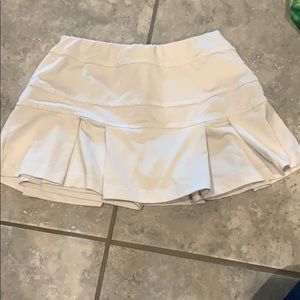 Tennis white skirt